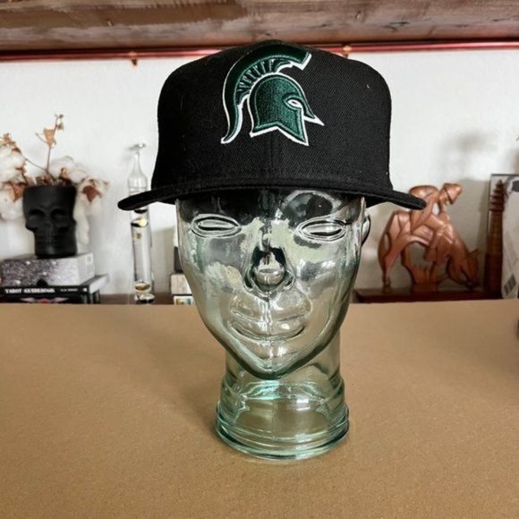 Spartans Michigan State New Era Logo 59Fifty College Fitted Cap - Picture 1 of 6